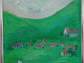 Maleri med norsk landskab