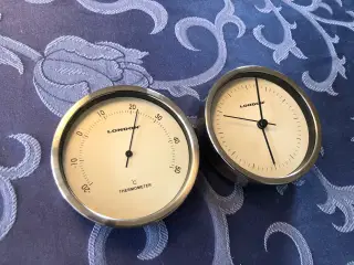 Ur og termometer