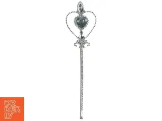Tryllestav med hjerte og juveler (str. 26,5 cm)