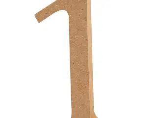 Tal, 1, H: 13 cm, tykkelse 2 cm, 1 stk.