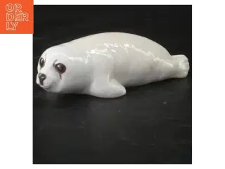 Porcelænsfigur af sæl fra Royal Copenhagen (str. 16x5 cm)