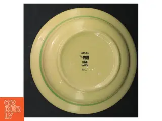 Retro Gul suppeterrin med låg Viva fra svenskeGefle (str. Ø. 22,5 cm)