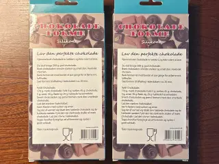 Chokoladeforme i silikone med julefigurer.