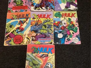 Forskellige danske Hulk tegneserier