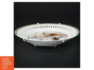 Fajanceplatte fra Bing Og Grøndal (str. Diameter 17 cm)