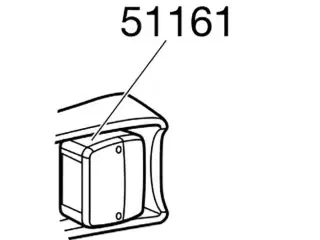 Thule komplet lygtehus med glas h+v