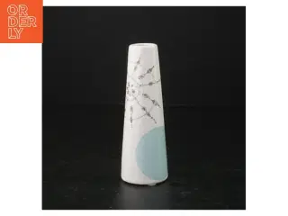 Keramikvase med grafisk mønster (str. 13,5 cm)