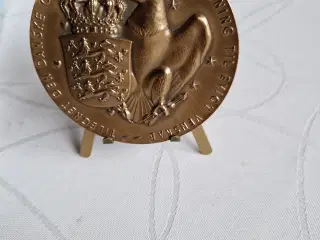 Flot Bronze Medalje 148 gram. 