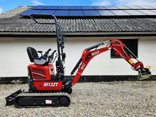 Mole M12ZT / Kubota motor / fabriksny med skovle