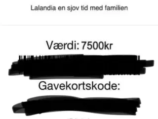 Gavekort Lalandia 