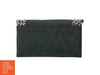 Sort pung med leoparddesign (str. 24x14 cm)