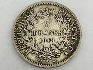 5 Francs France 1849 A