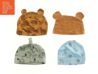 Babyhuer med mønster, 4 stk. (str. 18,5 cm)