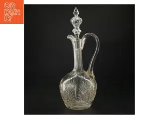 Klar glas karaffel (str. H. 37 cm)