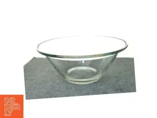 Skål i glas (str. 30 x 12 cm)