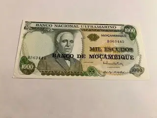 1000 Escudos Mozambique 1972