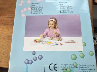 Perlevæv i træ m/tråd og perler (nyt)
