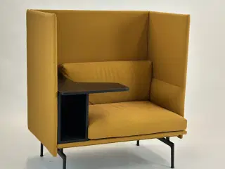 Muuto Outline Highback Work 100 Sofa (Mustard)