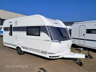 2025 - Hobby Excellent 460 SL   2025 model - Flot lille rejsevogn som kan nedvejes til 1350 kg.