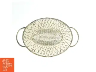 Dekorativ Fil de Fer bakke med håndtag (str. 42x26 cm)