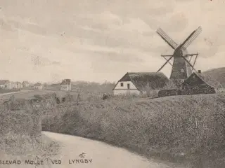 Gammel postkort Fuglevad Mølle ve4d Lyngby