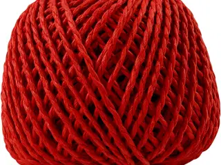 Papirgarn, tykkelse 2,5-3 mm, rød, 150 g, 40m/ 1 ngl.