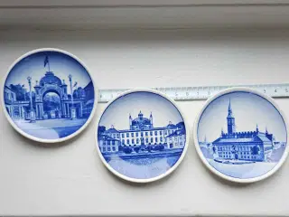 Små platter 8 cm. - Aluminia 3 stk