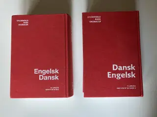 Engelsk dansk + Dansk engelsk ordbog (2 stk. Gylde