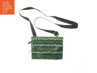 Grøn snake print taske (str. 21x16 cm)