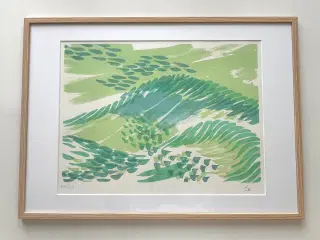 H.M. Dronning Margrethe ll - Signeret Litografi