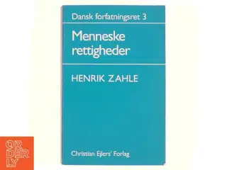 Dansk forfatningsret af Henrik Zahle (Bog)