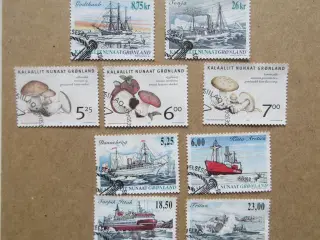 26 stemplet frimærker fra Grønland 