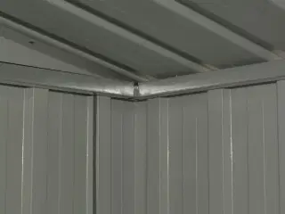 Opbevaringsskur til haven 204x132x186 cm stål antracitgrå