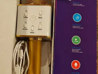 Karaoke mikrofon med indbygget Bluetooth højtaler