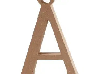 Bogstav, Å, H: 15,5 cm, tykkelse 2 cm, 1 stk.
