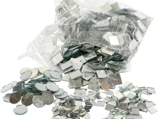 Spejlmosaik, diam. 10-18 mm, tykkelse 2 mm, 1900stk./ 1 pk.