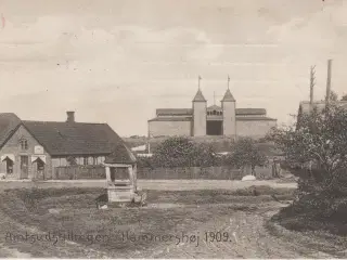 Gammel postkort Amtsudstillingen i Hammershøj 1909