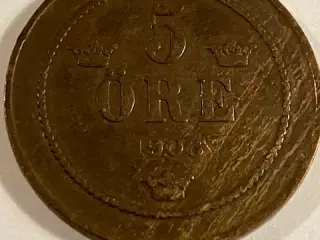 5 øre 1906 Sverige