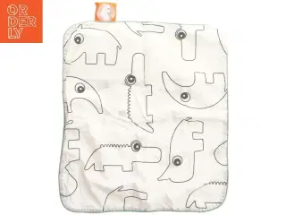 Done by deer baby pudebetræk med zoo dyr (aldrig brugt men vasket)  (str. 38x44 cm)