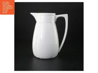 Hvid kande (str. H. 21 cm ø. 13 cm)