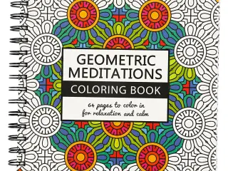 Mindfulness Malebog med Geometriske Motiver, 64 sider