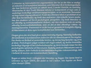 litteratur og intersubjektivitet, af jørgen dines 