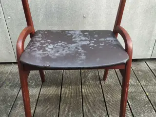 Flot teaktræs spisestol.