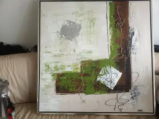 STORT FLOT MALERI MALERI 94X94 CM, MED FLOT SØLVRA