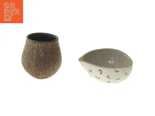 To keramiske tittekopper (str. 8 & 10,5 cm)