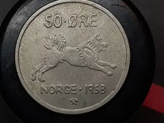 Norge, 50 øre 1958