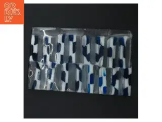 Glasplade med mønster (str. 19x12 cm)