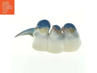Porcelænsfigur af fugle fra Royal Copenhagen (str. 9 cm)