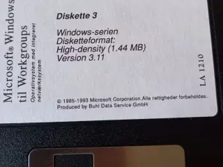 Windows 3.11 styresystem