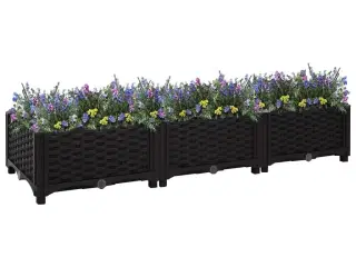 Højbed 120x40x23 cm polypropylen